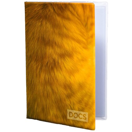 Обложка для личных документов Сима-ленд 5365290, желтый, коричневый обложка для личных документов сима ленд желтый