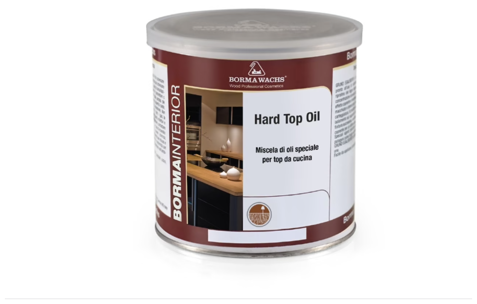 Твердое масло для столешниц Hard top oil Borma Wachs (125мл) - бесцветный