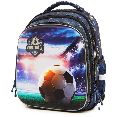 Школьный рюкзак (ранец) для мальчика Steiner, полужёсткий, ортопедическая спинка, 3 отделения, фирменный брелок в подарок