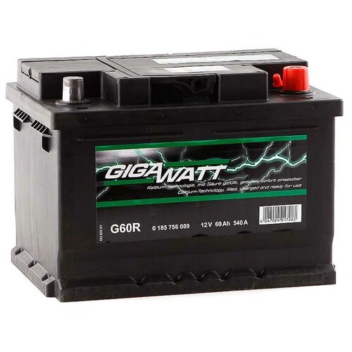 Аккумулятор GIGAWATT G60R 560 409 054 обратная полярность 60 Ач