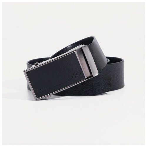 фото Ремень, ширина 3,5 см, автомат, цвет чёрный noname