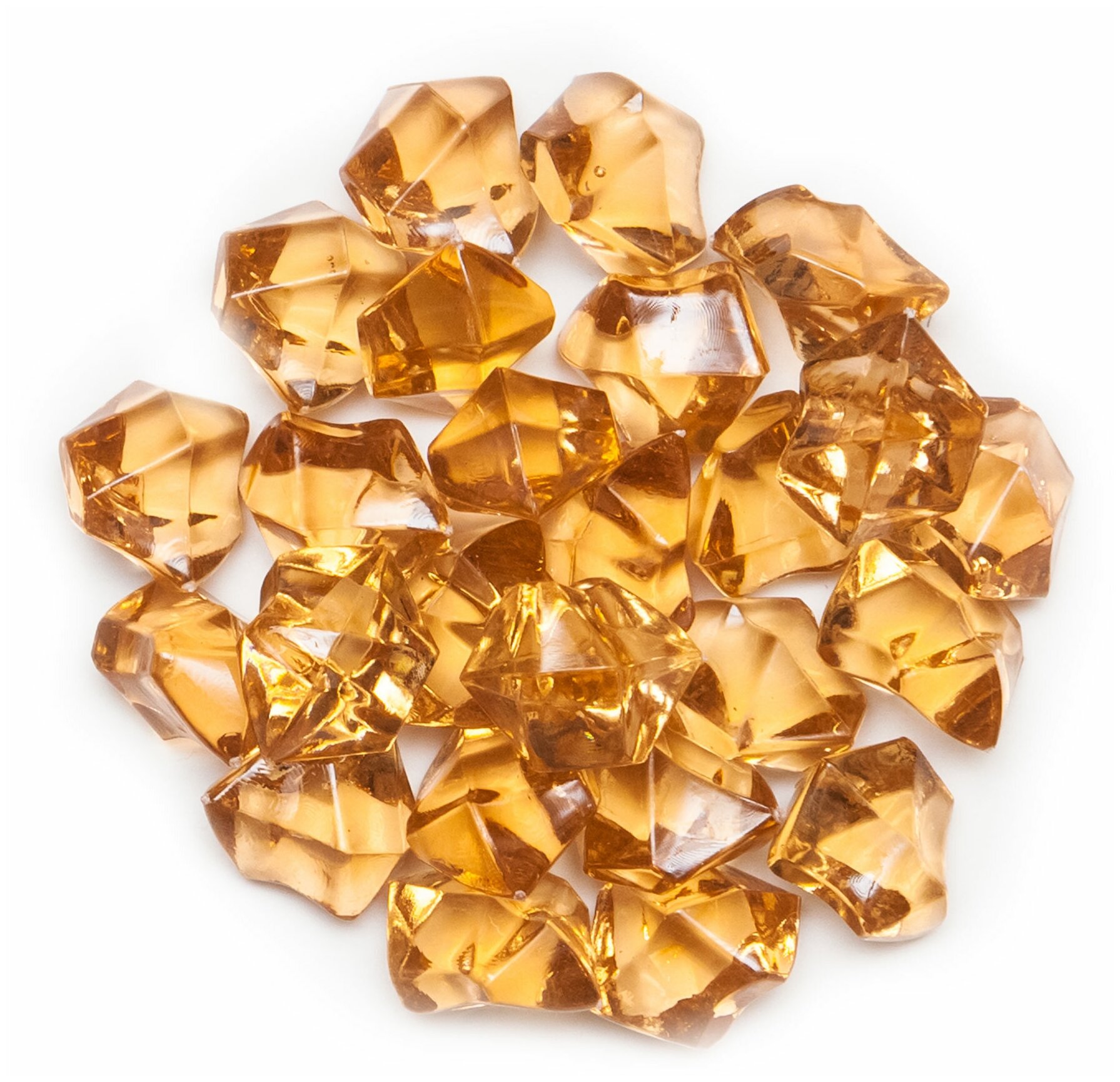 Декоративные кристаллы 70 г. оранжевый цвет (HT-017KF) - фотография № 1