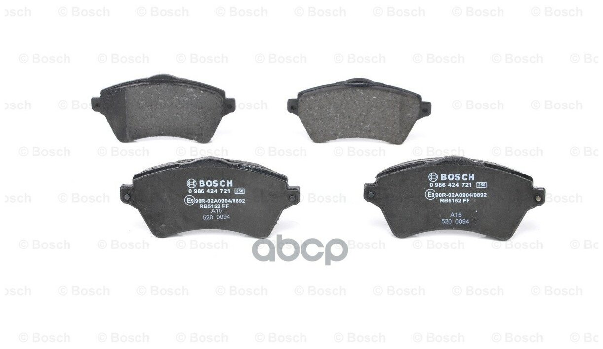 Колодки тормозные дисковые (комплект) Bosch 0 986 424 721