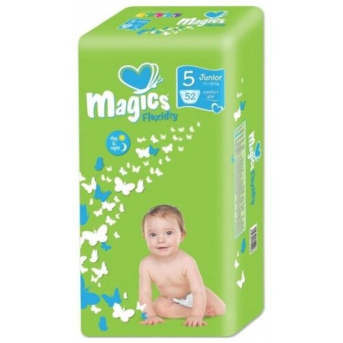 Magics Flexidry Подгузники детские Junior 5 (11-25 кг), 52 шт