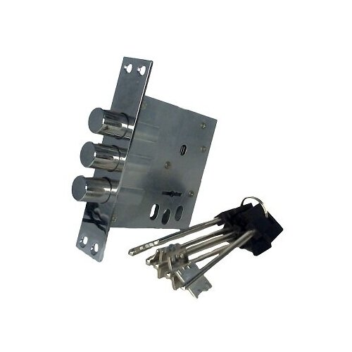 Замок врезной на китайскую дверь ML 3014С-3Р (374В-66) сувальдный (LEKSA)