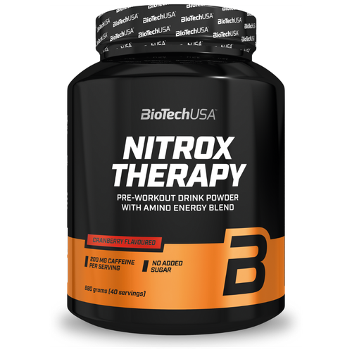 Предтренировочный комплекс BioTechUSA Nitrox Therapy клюква 680 г