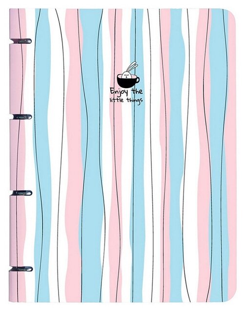 Be Smart Тетрадь Bunny, полосы А4 120 лна кольцах клетка N1987 1 шт.