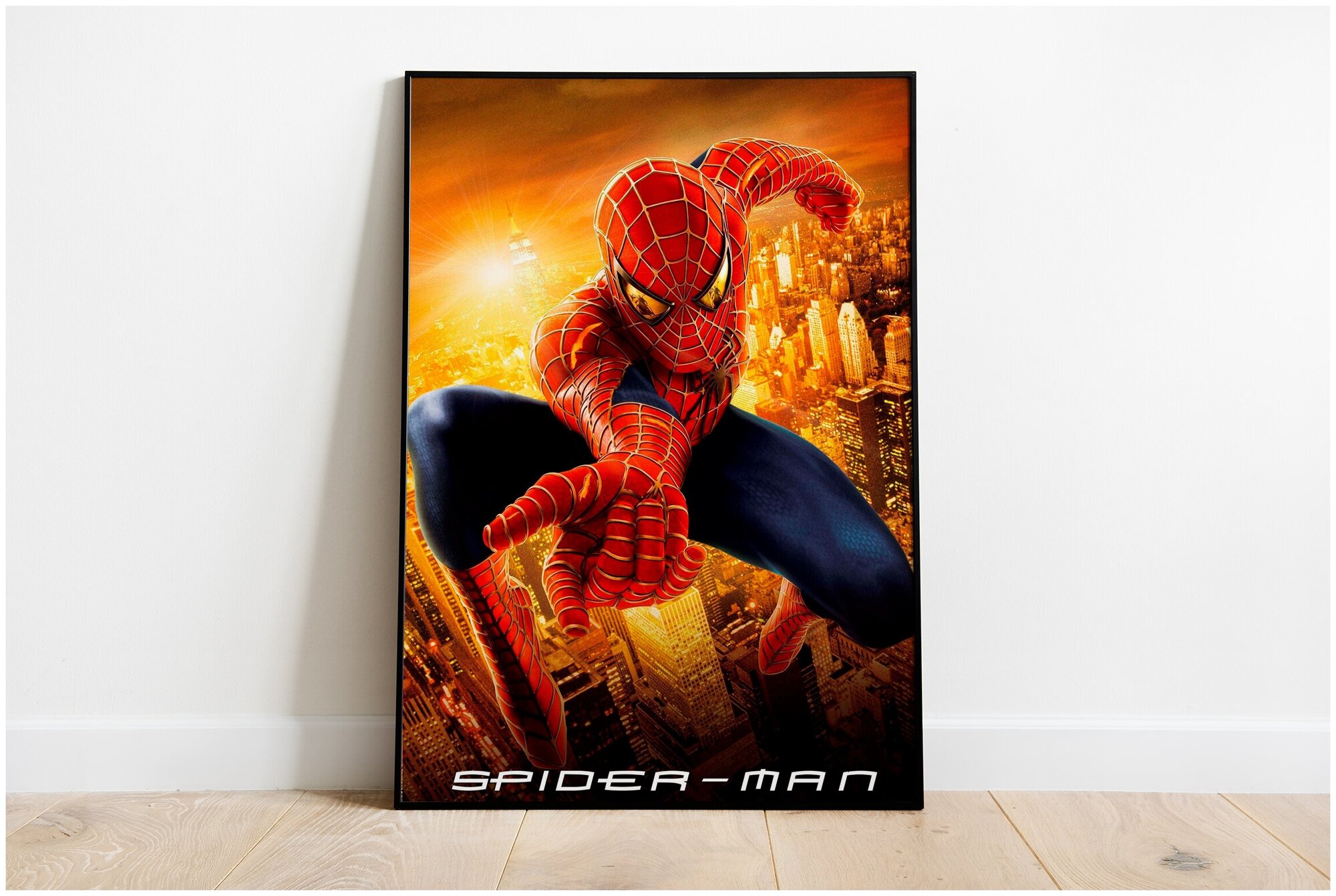 Плакат "Человек паук 2" / Spider man" / Формат А3 (30х42 см) / Постер для интерьера с черной рамкой