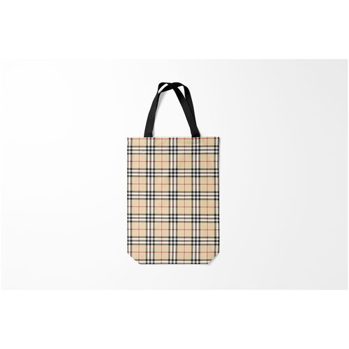 фото Сумка-шоппер / 31х42 см / популярные иллюстрации / модные nova check burnettie