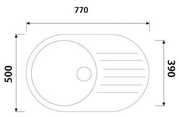 Мойка нержавеющая для кухни Kaiser 770x500х180 KSS-7750L - фотография № 4