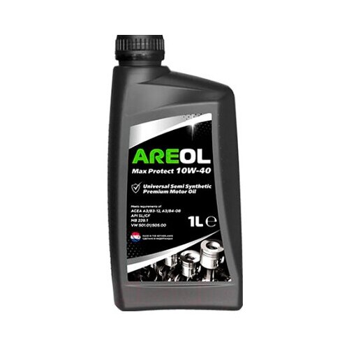 Моторное масло AREOL Max Protect 10W-40 Полусинтетическое 1 л