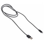 Кабель Buro Braided BHP RET MICUSB-BR USB A(m) micro USB B (m) 1 м, черный - изображение