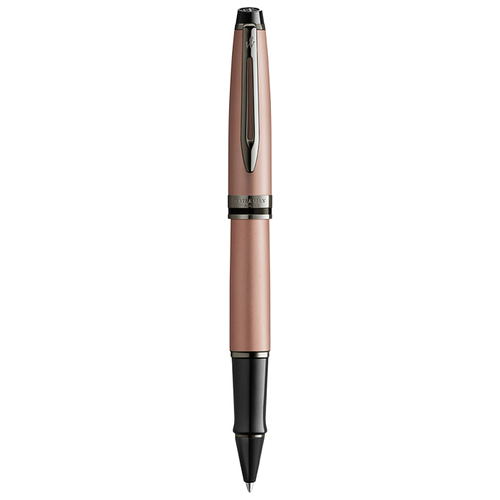 фото Ручка роллер waterman expert deluxe 2119264 metallic rose gold rt f черные чернила подар.кор.