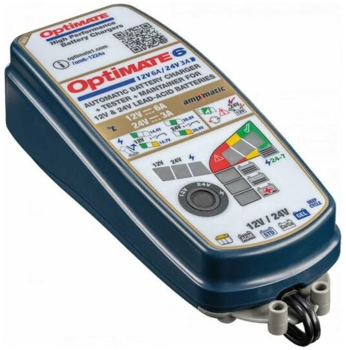 Зарядное устройство OptiMate 6 12/24V Gold (1x6/3A, 12/24V), TM380 - фото №3