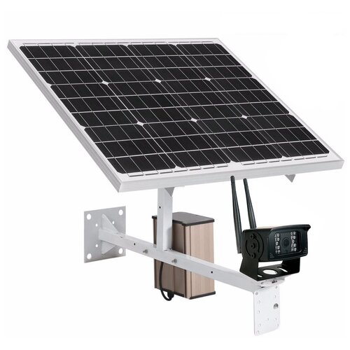 Комплект 3G/4G камеры на солнечных батареях Link Solar NC06G-60W-40AH - видеокамера на солнечной батарее, камера на солнечных батареях конструкторы bradex на солнечных батареях 6 в 1 solar motion