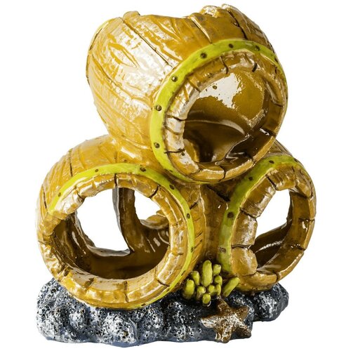 Декорация для аквариума Glofish Бочки S с GLO эффектом 7,9 x 8,9 x 7,9 см (1 шт)