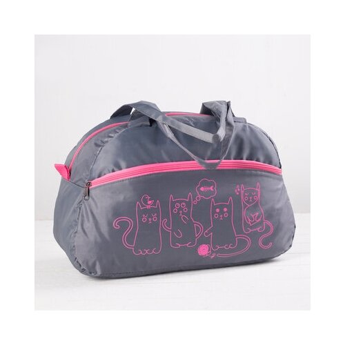 фото Сумка спортивная сарабелла отдел на молнии, серо-розовая sarabella