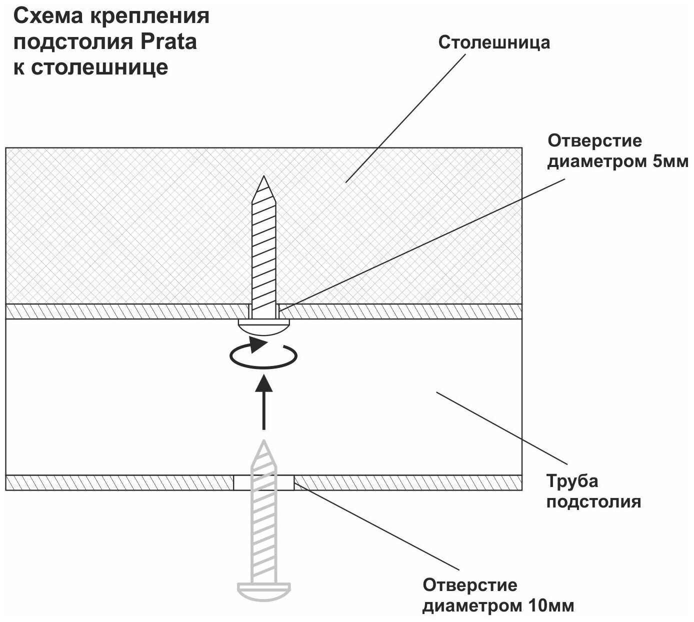 Ножки для стола металлические, Подстолье для стола из металла, цвет тёмно-серый, лофт, Prata, LOFT. Серия 550. Комплект 2 шт. - фотография № 5