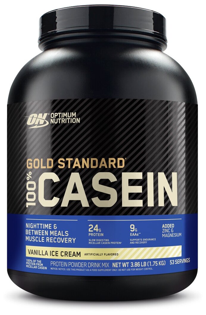 Протеин Optimum Nutrition Gold Standard 100% Casein 3,86 lb Vanilla Ice Cream