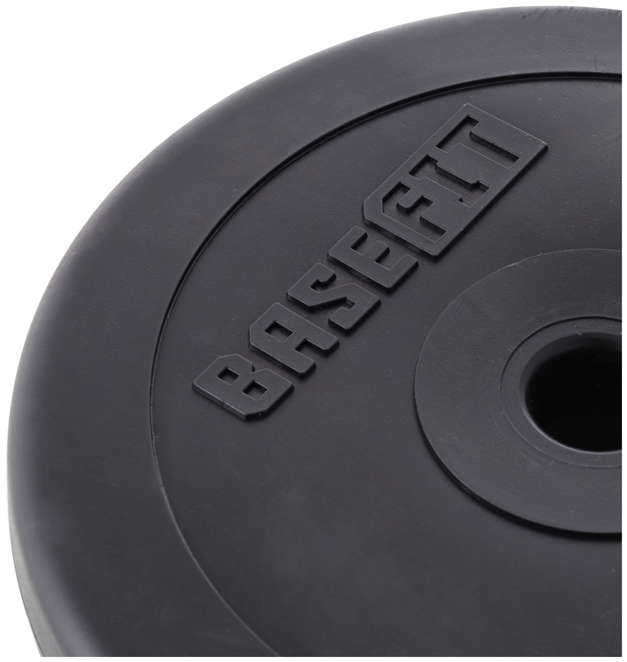 Диск пластиковый BASEFIT BB-203 5 кг, d=26 мм, черный, 2 шт.