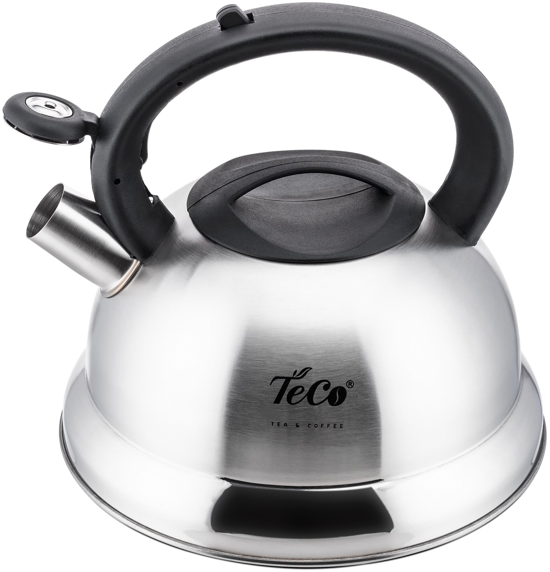 Чайник для плиты TECO TC-104 со свистком, нержавеющая сталь - фото №3