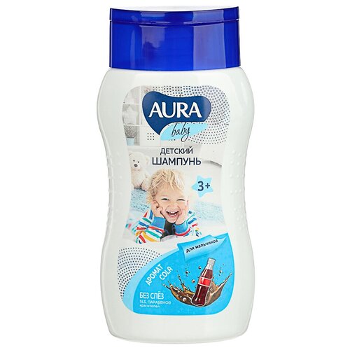 Шампунь AURA BABY Детский для мальчиков 3+, 200мл