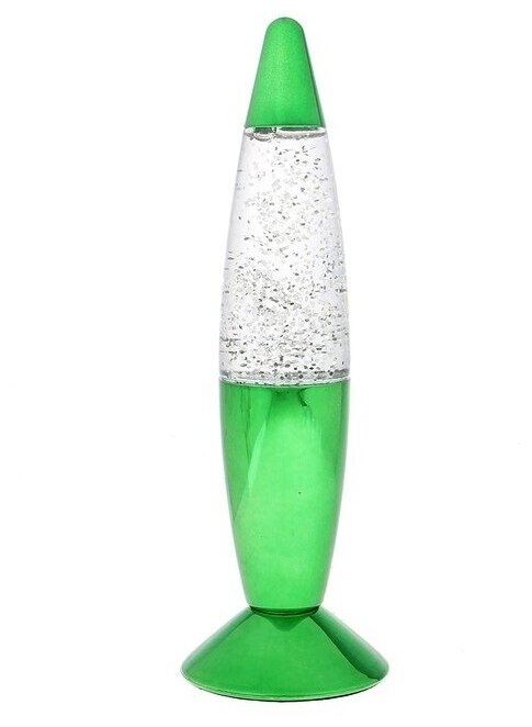 Светильник ночник Лава "Зеленая ракета", 19 см (1 шт.) - фотография № 1