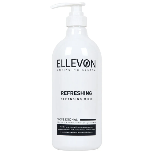 Очищающее молочко для лица Ellevon Pefreshing Cleansing Milk, 500 мл