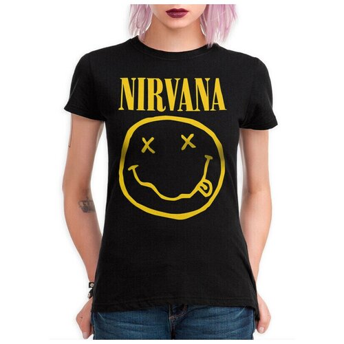 Футболка DreamShirts Nirvana Женская черная XS