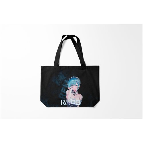 фото Сумка-шоппер / 46х35 см / девушкам / аппетитные формы рем re zero burnettie