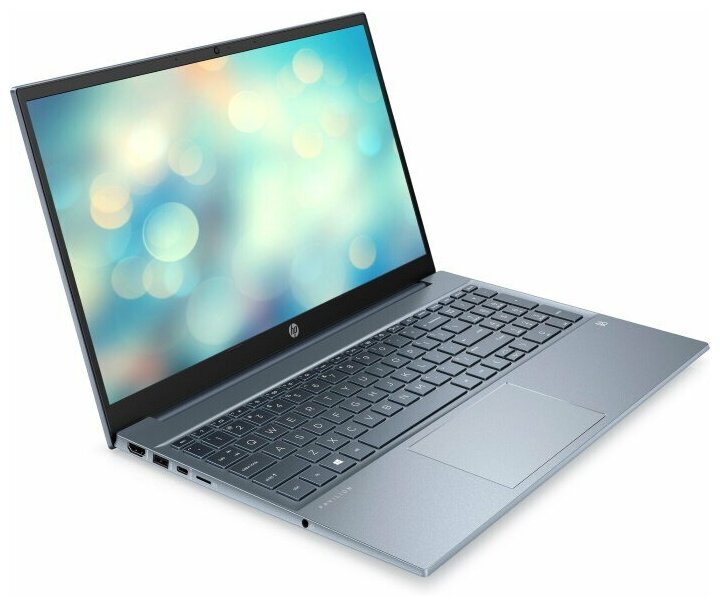 Ноутбук 156 IPS FHD HP Pavilion 15-eh1020ur blue AMD Ryzen 5 5500U8Gb256Gb SSDnoDVDVGA intDOS 3E3X9EA