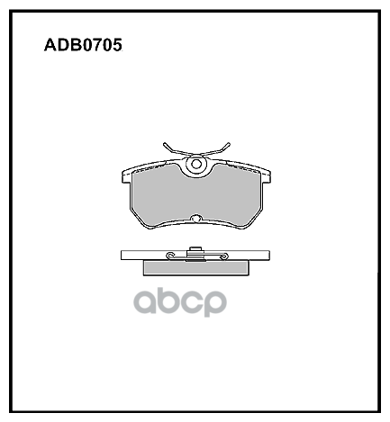 Колодки тормозные allied nippon ADB0705