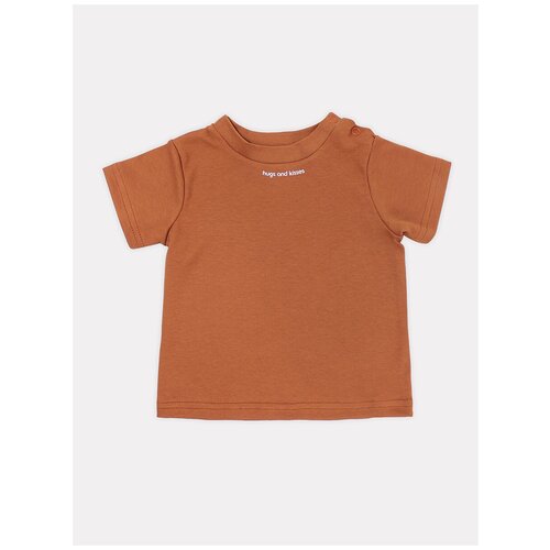 Футболка RANT, комплект из 2 шт., размер 74, коричневый, бежевый