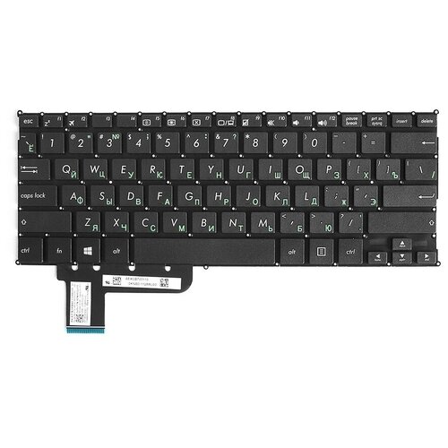 Клавиатура для ноутбука Asus T200 T200T Series Плоский Enter Черная без рамки PN 90NB06I4-R31RU0 678₽