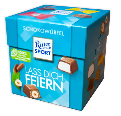 Шоколадные конфеты Ritter Sport Lass Dich Feiern - 176 гр. (Германия) Риттер Спорт. Подарочный набор конфет. Срок годности до 08.10.23 г. - фотография № 2