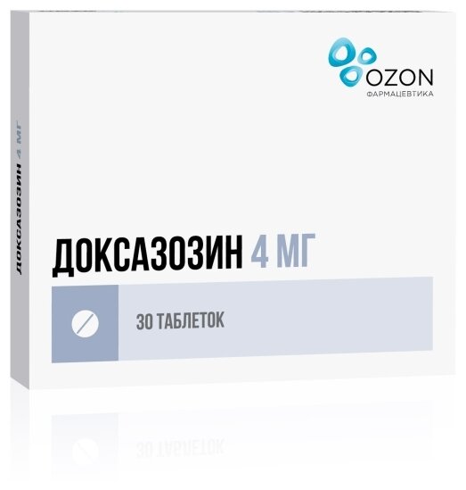 Доксазозин таб., 4 мг, 30 шт.