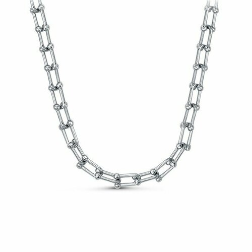 Колье Яхонт, серебро, 925 проба, длина 38 см.