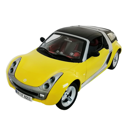 Smart Roadster Coupe 1:24 коллекционная масштабная металлическая машинка yellow