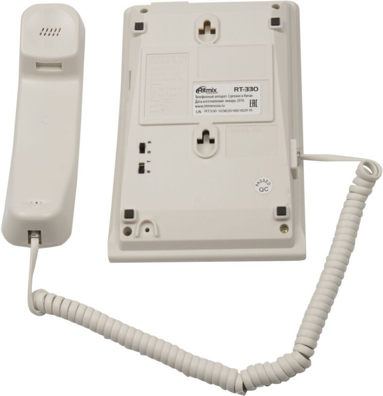 Проводной телефон Ritmix RT-330 белый