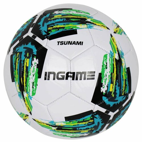 Мяч футбольный INGAME TSUNAMI, №5, (зеленый) IFB-131 мяч футбольный ingame competition ifb 102 зеленый