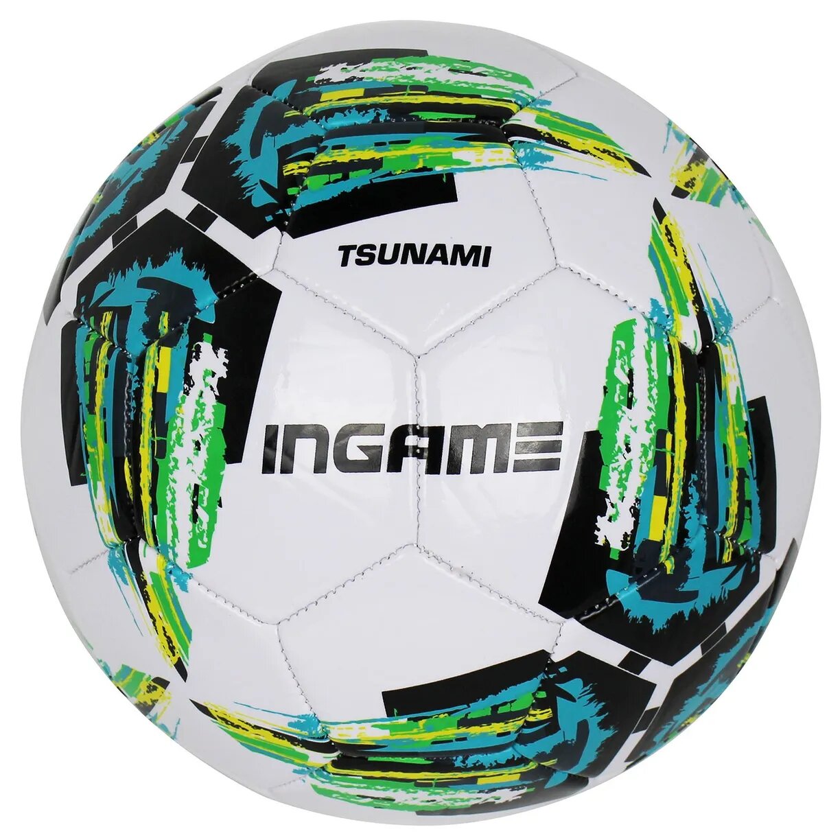 Мяч футбольный INGAME TSUNAMI, №5 IFB-131 зеленый
