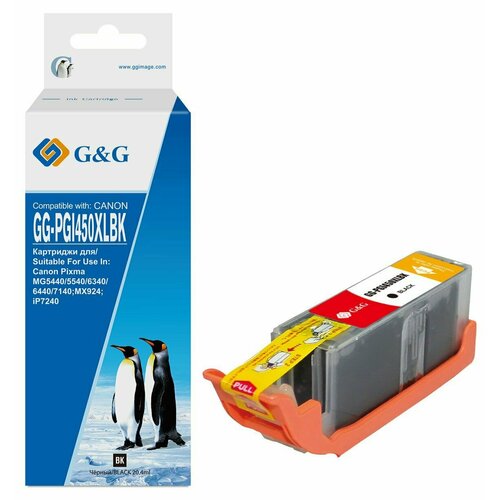 G&G GG-PGI450XLBK картридж струйный (Canon PGI-450XL BK - 6434B001) черный 20.4 мл
