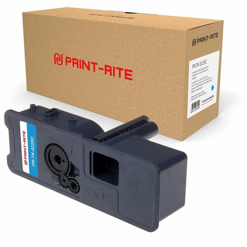 Print-Rite PR-TK-5220C картридж лазерный (Kyocera TK-5220C - 1T02R9CNL1) голубой 1200 стр картридж для лазерных принтеров мфу print rite tfkadeyprj tk 5220y желтый для kyocera ecosys m5521cdn m5521cdw p5021cdn p5021cdw pr tk 5220y