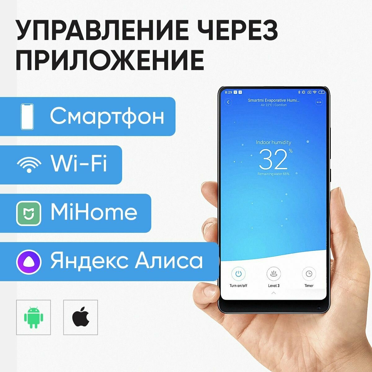 Увлажнитель воздуха Smartmi Xiaomi - фото №18