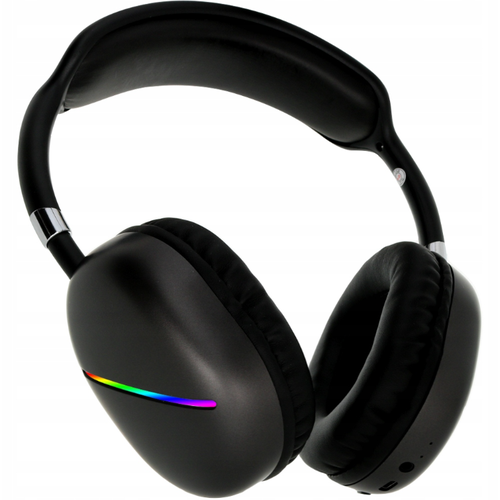 Беспроводные Bluetooth наушники Полноразмерные LED-подсветка FM-радио Micro SD Black 147000₽