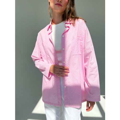 Рубашка  To woman store, размер S, розовый, мультиколор