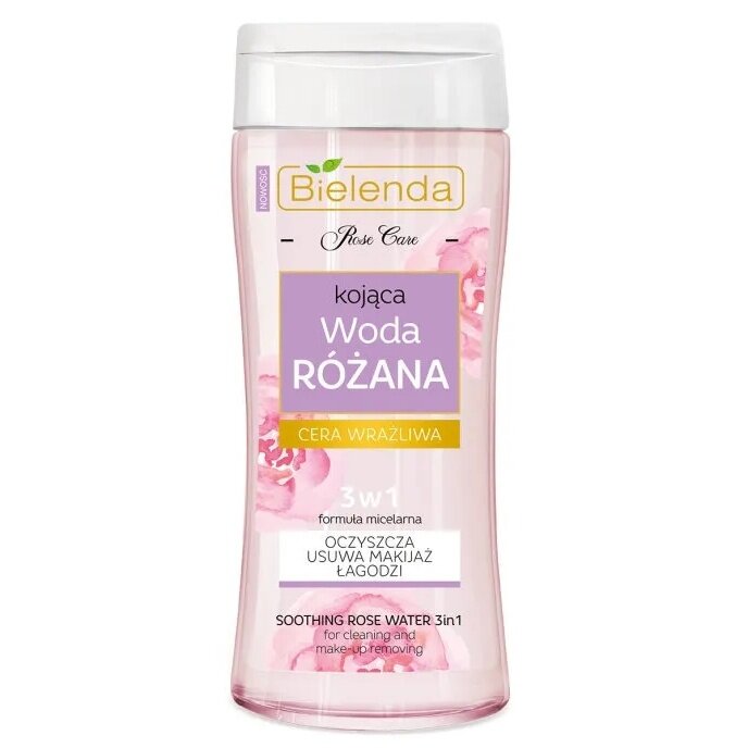 Мицеллярная жидкость Bielenda "Rose Care", 3 в 1, 200 мл