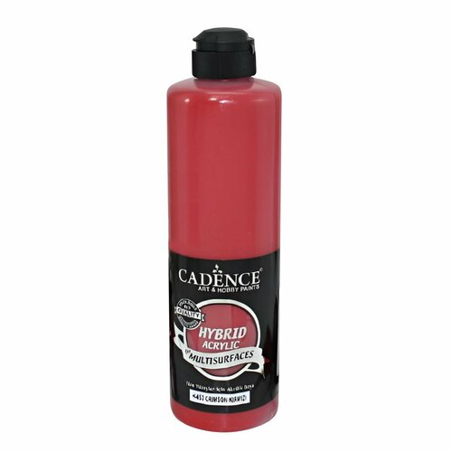 Акриловая краска Cadence Hybrid Acrylic Paint, 500 ml. Crimson Red H-053 seresstore artdeco acrylic wood paint 500 ml tomato red