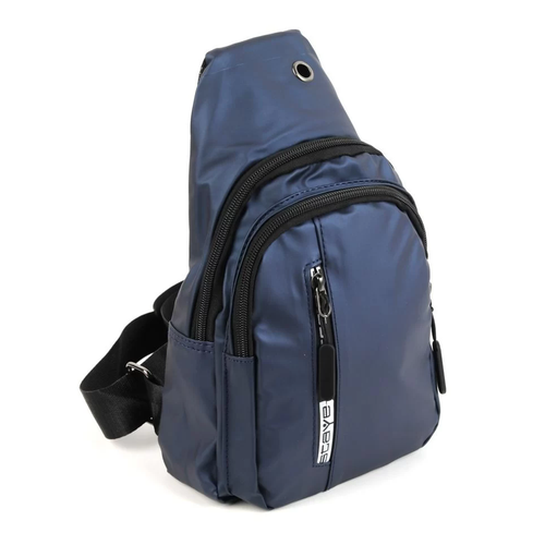 Сумка слинг Fuzi House, синий мужская текстильная сумка слинг 6103 ред