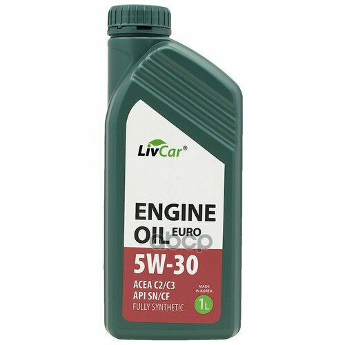 LivCar Масло Моторное 5W-30 Livcar Engine Oil Euro 5W-30 Acea C2/3 Api Sn/Cf (1Л Х 12)